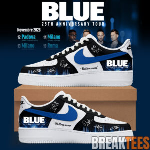 Blue 25th Anniversary Tour Custom Air Force 1 Shoes 1.jpg