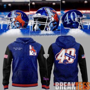 Boise State Broncos Celebrating 40 Years of The Blue Hoodie 2