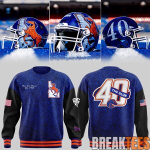 Boise State Broncos Celebrating 40 Years of The Blue Sweatshirt