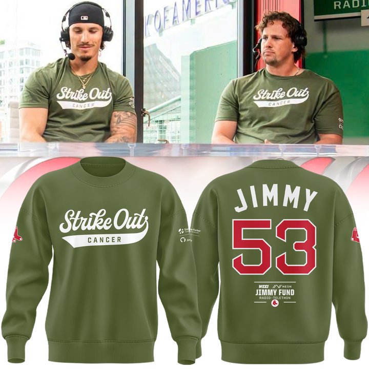 Boston Red Sox Strike out cancer Sweatshirt 2026 Boston Red Sox Strike out cancer Sweatshirt 2026