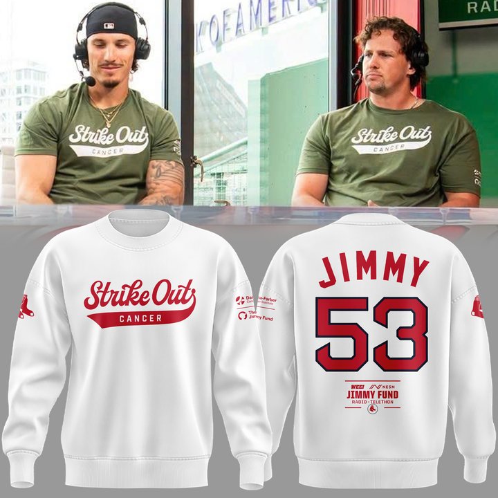 Boston Red Sox Strike out cancer Sweatshirt 2026 Boston Red Sox Strike out cancer Sweatshirt 2026