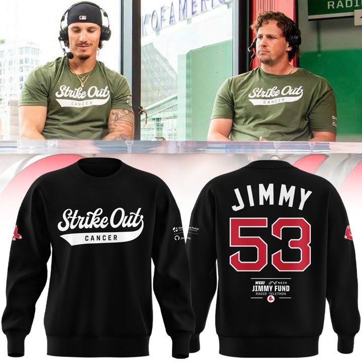 Boston Red Sox Strike out cancer Sweatshirt 2026 Boston Red Sox Strike out cancer Sweatshirt 2026
