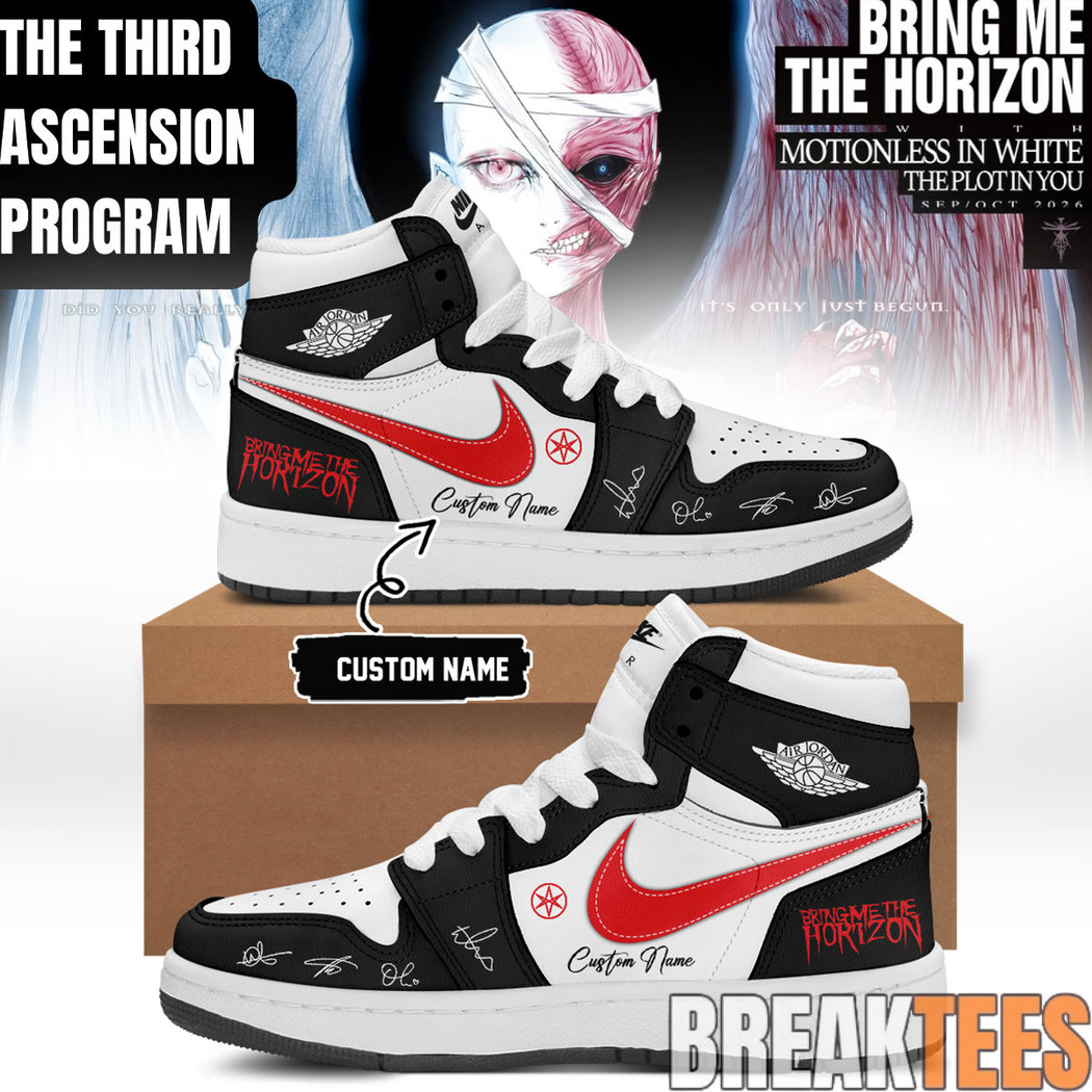 Bring Me The Horizon “The Third Ascension Program 2026” Signature AJ1 Shoes Bring Me The Horizon “The Third Ascension Program 2026” Signature AJ1 Shoes
