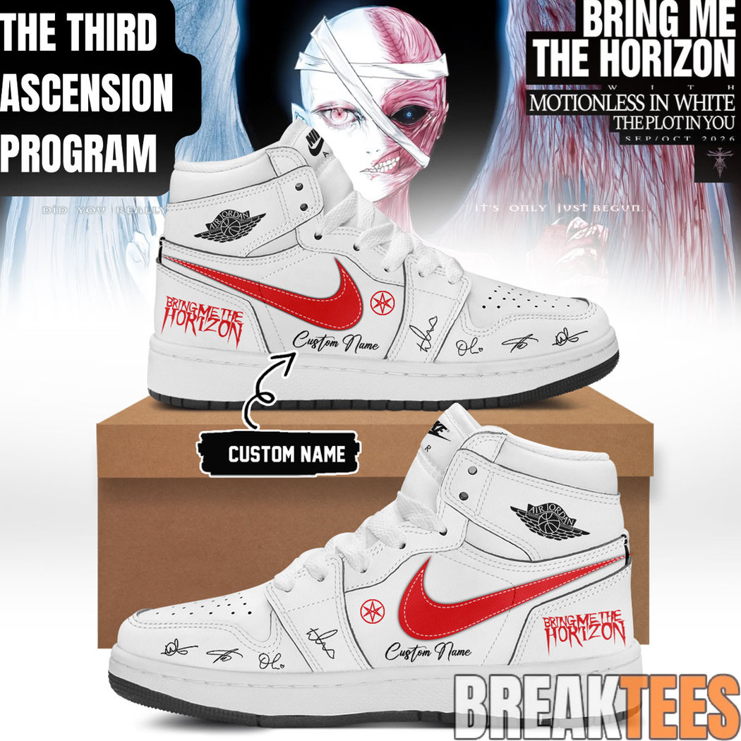 Bring Me The Horizon “The Third Ascension Program 2026” Signature AJ1 Shoes Bring Me The Horizon “The Third Ascension Program 2026” Signature AJ1 Shoes