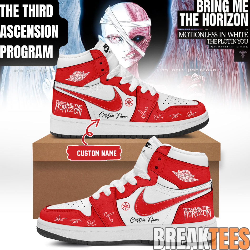 Bring Me The Horizon “The Third Ascension Program 2026” Signature AJ1 Shoes Bring Me The Horizon “The Third Ascension Program 2026” Signature AJ1 Shoes