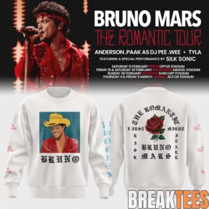 Bruno Mars The Romantic Tour AUS & NZ Limited Sweatshirt 1