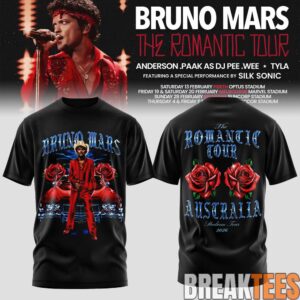 Bruno Mars The Romantic Tour AUS & NZ Limited T-Shirt 3