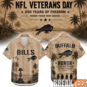 Buffalo Bills x Veteran 250 Years of Freedom Hawaiian Shirt