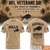 Detroit Lions x Veteran 250 Years of Freedom T-Shirt
