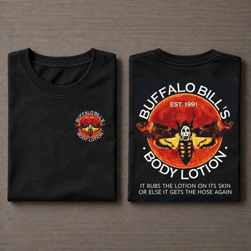 Buffalo Bill’s Body Lotion Halloween T-Shirt Buffalo Bill’s Body Lotion Halloween T-Shirt