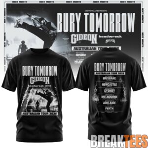 Bury Tomorrow – ‘Will You Haunt Me’ Australian Tour 2026 Limited T-Shirt 1