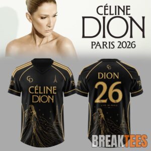 Céline Dion LIVE IN PARIS 2026 “Midnight Elegance” Football Jersey
