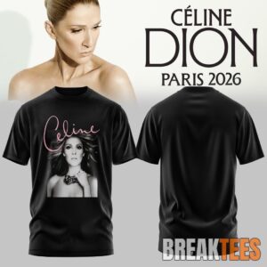 Céline Dion LIVE IN PARIS 2026 Special T-Shirt 2D