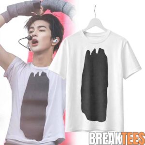 CORTIS Keonho COMME des GARÇONS Abstract Paint Stroke 2D T-Shirt