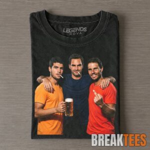 Carlos Alcaraz & Roger Federer & Rafael Nadal 2026 Vintage T-Shirt