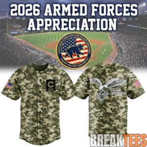 Chicago Cubs 2026 Armed Forces Appreciation Baseball Jersey