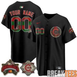 Chicago Cubs A Nightmare on Wrigley Field Edition Vapor Custom Jersey