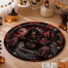 Colorado Avalanche Special Halloween Round Quilted Rug