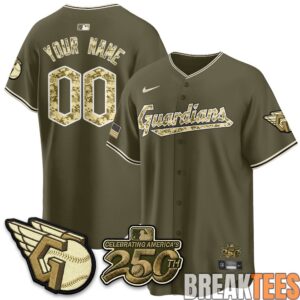 Cleveland Guardians Armed Force Day 2026 Custom Baseball Jersey 2