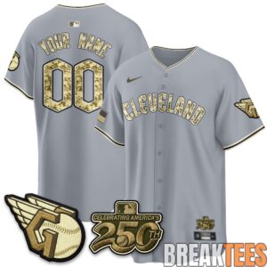 Cleveland Guardians Armed Force Day 2026 Custom Baseball Jersey 3