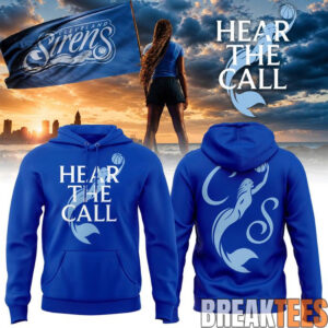 Cleveland Sirens “HEAR THE CALL” Royal Blue Hoodie