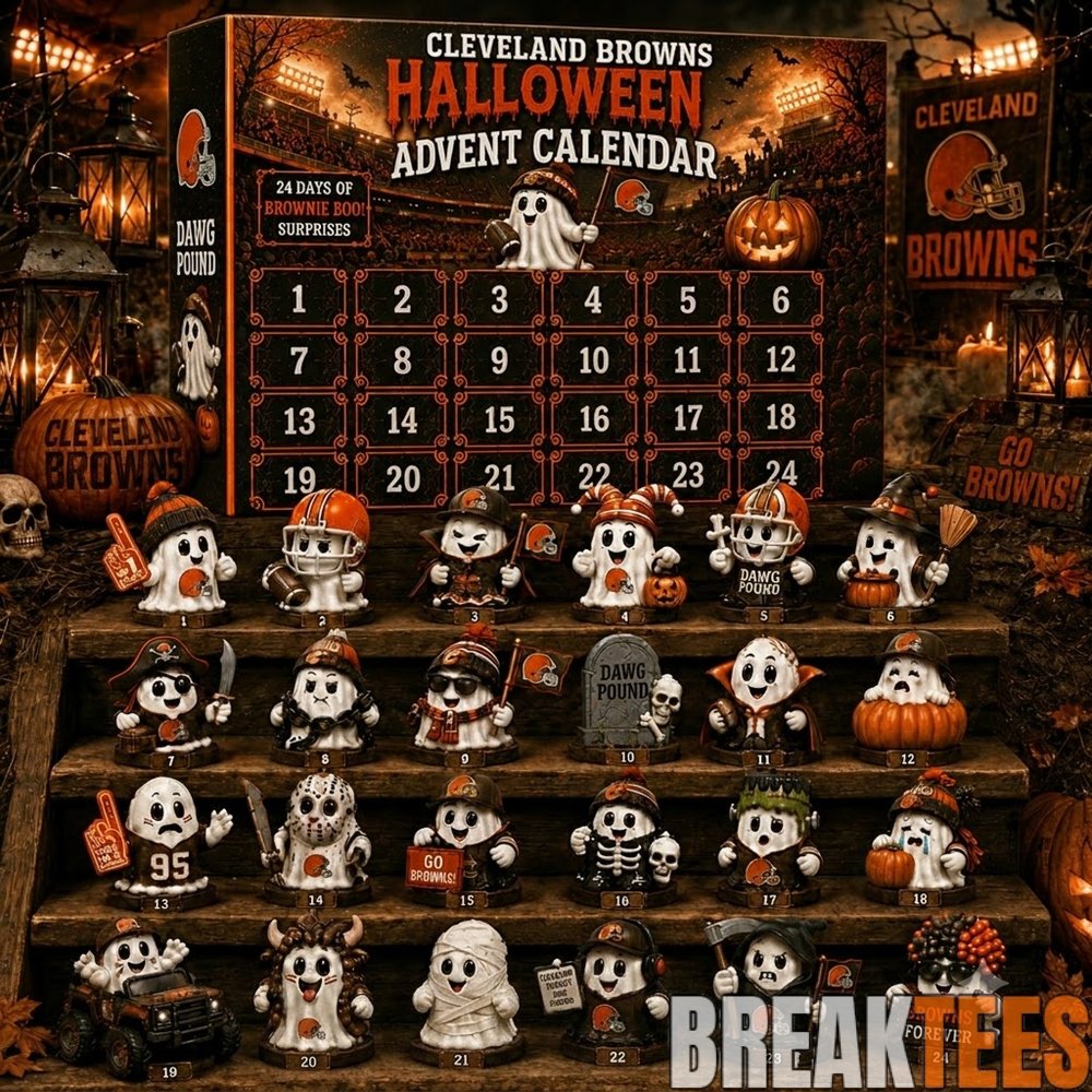 Cleveland Browns Halloween 2026 Advent Calendar 24 Days Countdown Figurine Set Cleveland Browns Halloween 2026 Advent Calendar 24 Days Countdown Figurine Set