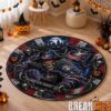 Colorado Avalanche Special Halloween Round Quilted Rug
