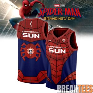 Connecticut Sun x Spider-Man Special Basketball Jersey
