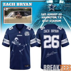 Dallas Cowboys x Zach Bryan With Heaven On Tour 2026 Jersey