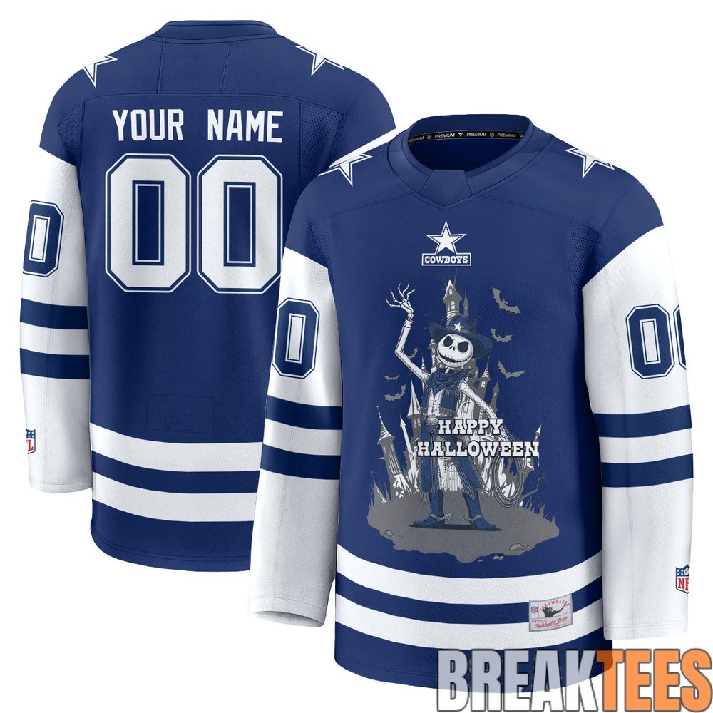 Dallas Cowboys x The Nightmare Before Christmas Jack Skellington Halloween 2026 Hockey Jersey Dallas Cowboys x The Nightmare Before Christmas Jack Skellington Halloween 2026 Hockey Jersey
