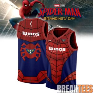Dallas Wings x Spider-Man Special Basketball Jersey