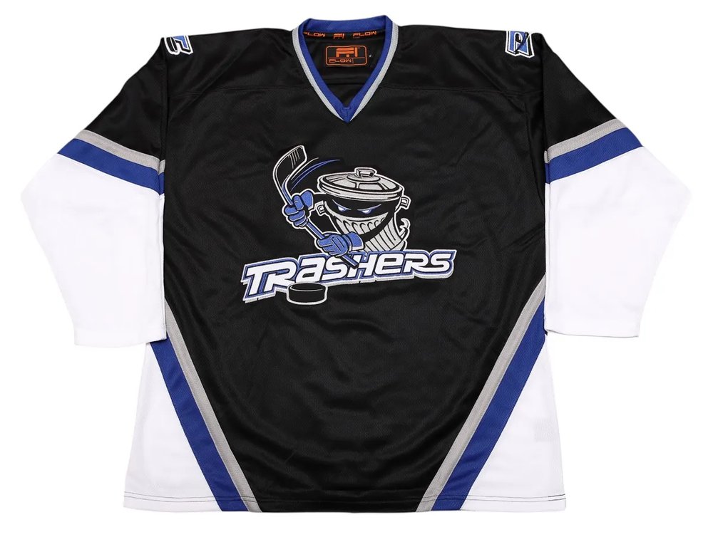 Danbury Trashers Black Hockey Jersey Danbury Trashers Black Hockey Jersey