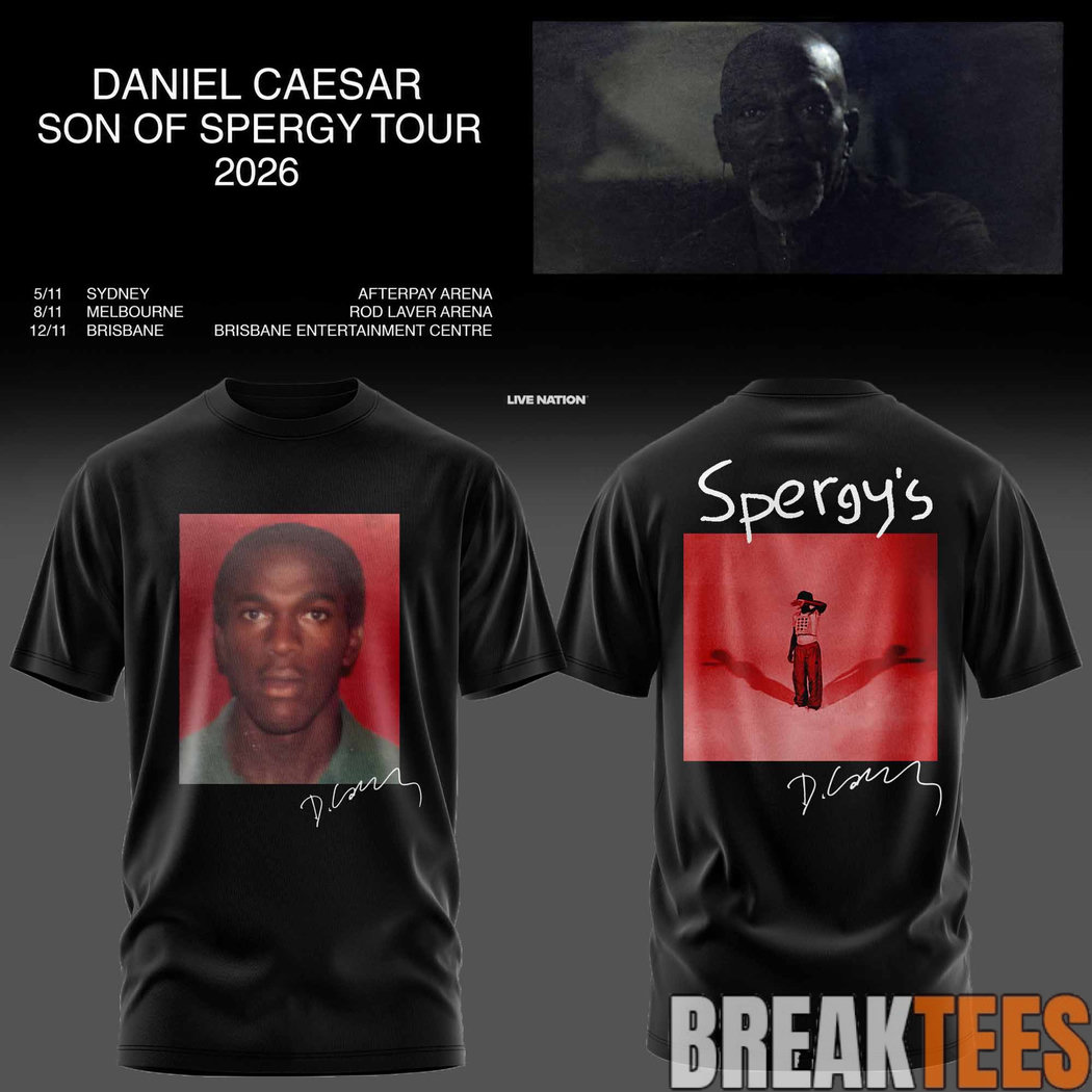 Daniel Caesar’s Son of Spergy Tour 2026 T-Shirt Daniel Caesar’s Son of Spergy Tour 2026 T-Shirt