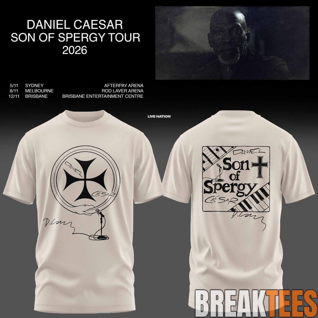 Daniel Caesar’s Son of Spergy Tour 2026 T-Shirt Daniel Caesar’s Son of Spergy Tour 2026 T-Shirt