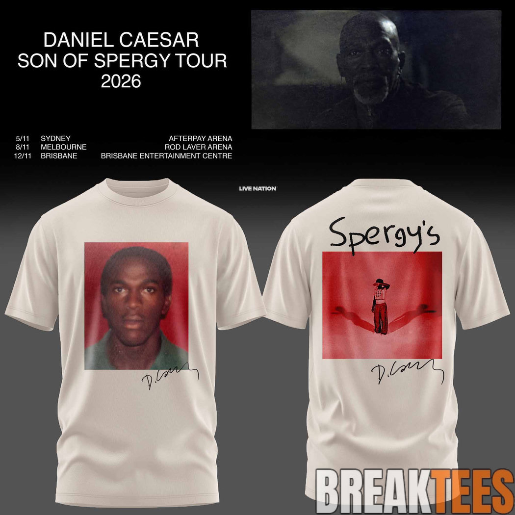 Daniel Caesar’s Son of Spergy Tour 2026 T-Shirt Daniel Caesar’s Son of Spergy Tour 2026 T-Shirt