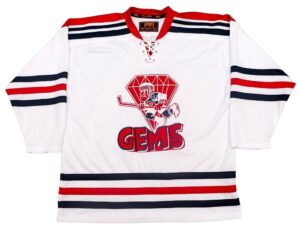 Dayton Gems 1960s White Hockey Jersey
