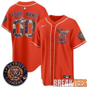 Detroit Tigers Halloween Nightmare Edition Custom Baseball Jersey 2 Detroit Tigers Halloween Nightmare Edition Custom Baseball Jersey 2