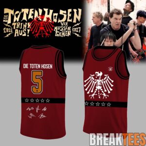 Die Toten Hosen Trink Aus! Wir Müssen Gehen Tour 2026-27 Basketball Jersey 2