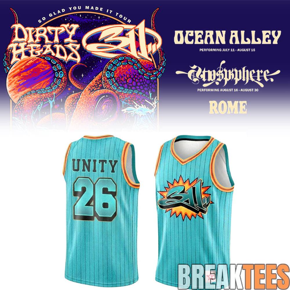Dirty Heads x 311 Band – So Glad You Made It Tour 2026 Basketball Jersey Dirty Heads x 311 Band – So Glad You Made It Tour 2026 Basketball Jersey