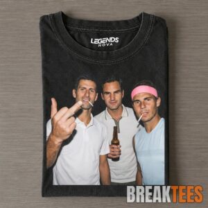 Djokovic & Nadal & Federer Smoke Tee