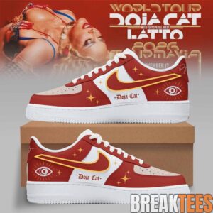 Doja Cat 2026 Tour Ma Vie World Tour Custom Air Force 1 – Classic Star Edition