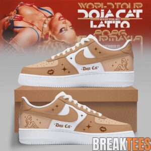 Doja Cat 2026 Tour Ma Vie World Tour Custom Air Force 1 – Vintage Star Edition