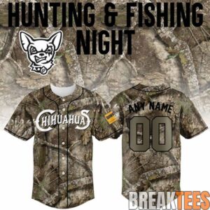 El Paso Chihuahuas Hunting and Fishing Night 2026 Baseball Jersey