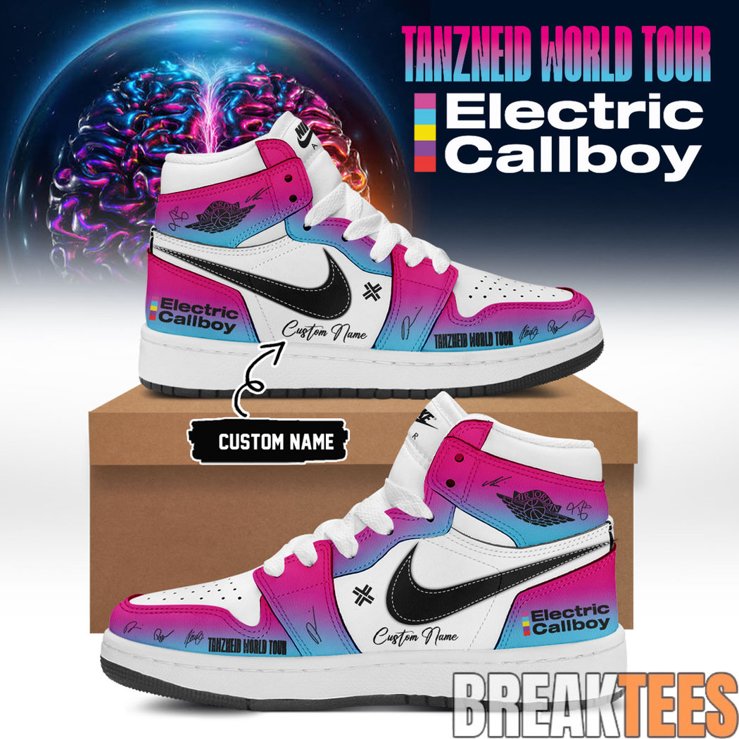 Electric Callboy “Tanzneid World Tour” 2026 Custom Air Jordan 1 Shoes Electric Callboy “Tanzneid World Tour” 2026 Custom Air Jordan 1 Shoes