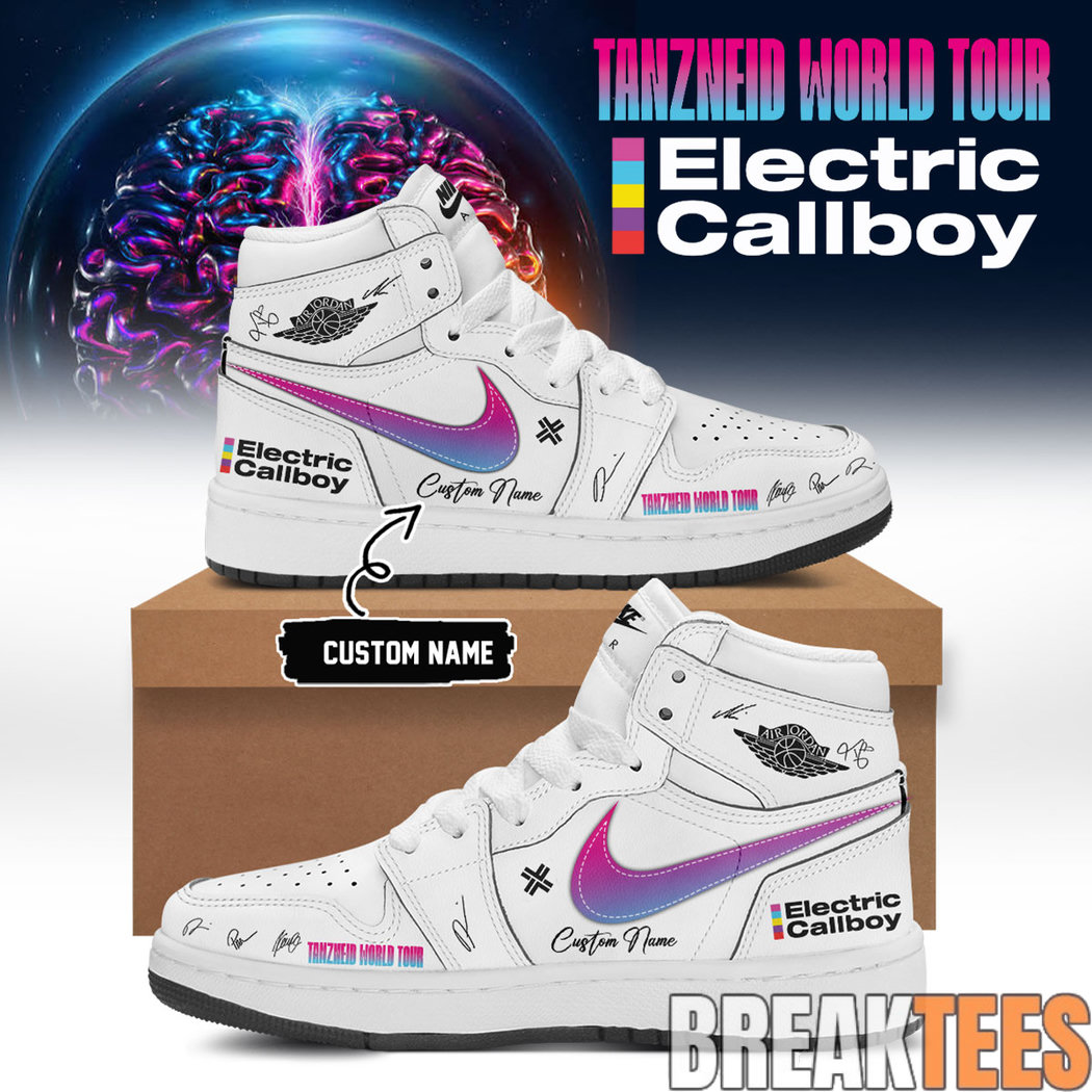 Electric Callboy “Tanzneid World Tour” 2026 Custom Air Jordan 1 Shoes Electric Callboy “Tanzneid World Tour” 2026 Custom Air Jordan 1 Shoes