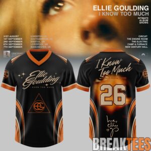 Ellie Goulding I Know Too Much Tour 3D All-Over Print Football Jersey