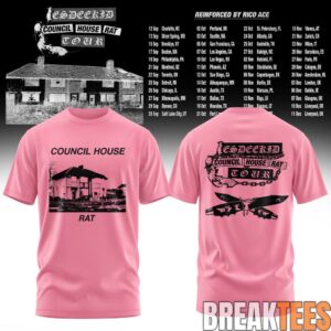 EsDeeKid Council House Rat Tour Pink Graphic Tee