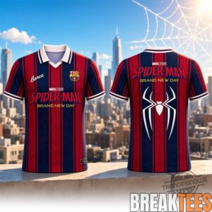 FC Barcelona Spider Man Brand New Day Special Edition Football Jersey