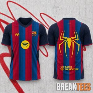 FC Barcelona Spider-Man Crew Neck Football Jersey 1 FC2BBarcelona2BSpider Man2BCrew2BNeck2BFootball2BJersey 2 4Byqh.jpg