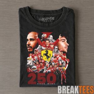 Ferrari 250 Race Wins Legend Drivers Collage Tee